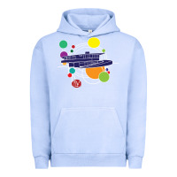 Pigment Grape Ice retro graphic design   frank lloyd wright Urban Hoodie - linhVisuals