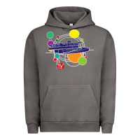 Pigment Tornado retro graphic design   frank lloyd wright Urban Hoodie - linhVisuals