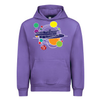 Tulip retro graphic design   frank lloyd wright Urban Hoodie - linhVisuals