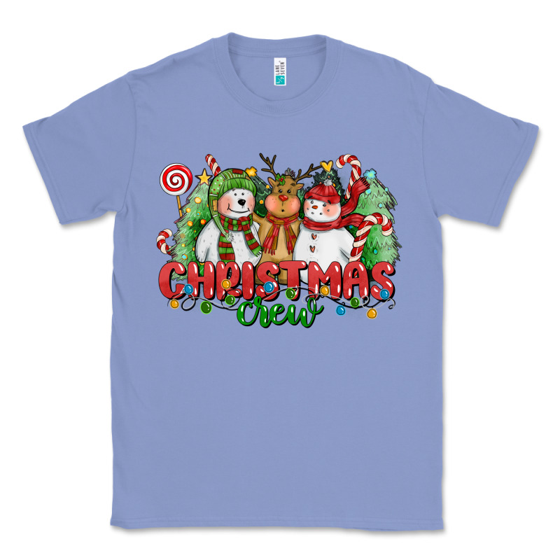 Christmas Crew Polar Bear Reindeer And Snowman Classic Tee by CowGirlArtShop | Teevron