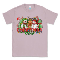 Lilac christmas crew polar bear reindeer and snowman Classic Tee - CowGirlArtShop