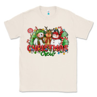 Natural christmas crew polar bear reindeer and snowman Classic Tee - CowGirlArtShop