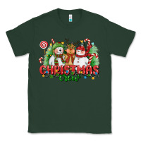 Sports Green christmas crew polar bear reindeer and snowman Classic Tee - CowGirlArtShop