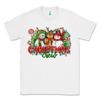 White christmas crew polar bear reindeer and snowman Classic Tee - CowGirlArtShop