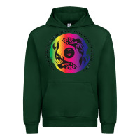 Forest Green two lost souls swimming in a fish bowl Urban Hoodie - linhVisuals