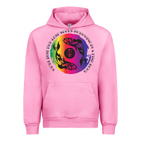 Fuchsia Pink two lost souls swimming in a fish bowl Urban Hoodie - linhVisuals