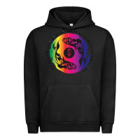 Pigment Black two lost souls swimming in a fish bowl Urban Hoodie - linhVisuals