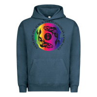Pigment Midnight Navy two lost souls swimming in a fish bowl Urban Hoodie - linhVisuals