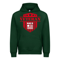 Forest Green veteran made in usa   military Urban Hoodie - linhVisuals