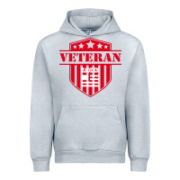 Heather Grey veteran made in usa   military Urban Hoodie - linhVisuals