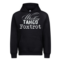 Black wtf in military speak   saying Urban Hoodie - linhVisuals