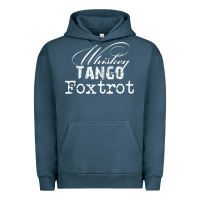 Pigment Midnight Navy wtf in military speak   saying Urban Hoodie - linhVisuals