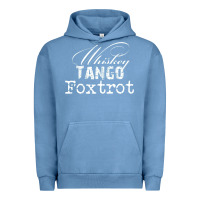 Pigment Pebble Blue wtf in military speak   saying Urban Hoodie - linhVisuals