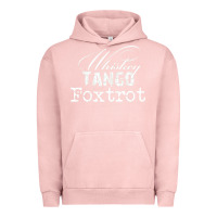 Pigment Salmon wtf in military speak   saying Urban Hoodie - linhVisuals