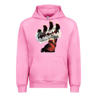 Fuchsia Pink Judas Of Priest - British Steel Urban Hoodie - linhVisuals