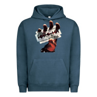 Pigment Midnight Navy Judas Of Priest - British Steel Urban Hoodie - linhVisuals
