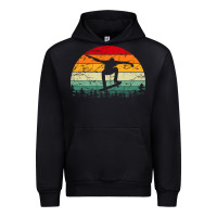 Black skateboard vintage for skateboards lovers Urban Hoodie - linhVisuals
