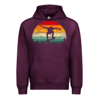 Mauve Wine skateboard vintage for skateboards lovers Urban Hoodie - linhVisuals