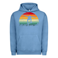 Pigment Pebble Blue skateboard vintage for skateboards lovers Urban Hoodie - linhVisuals