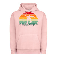 Pigment Salmon skateboard vintage for skateboards lovers Urban Hoodie - linhVisuals