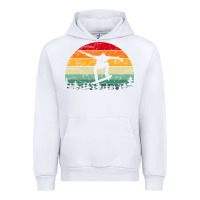 White skateboard vintage for skateboards lovers Urban Hoodie - linhVisuals
