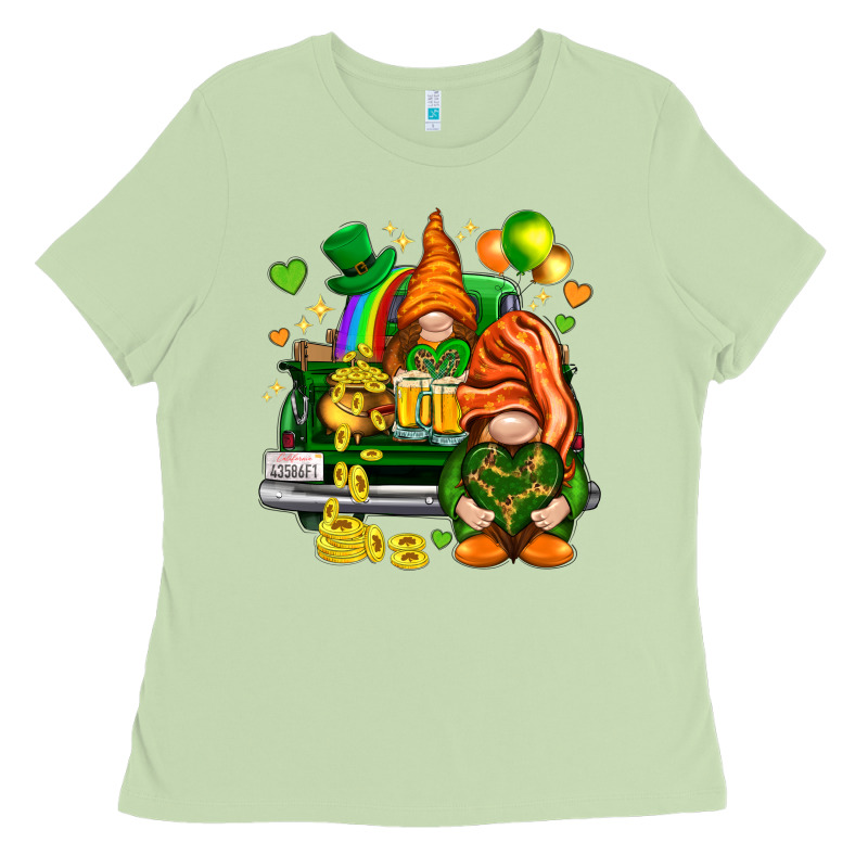 St. Patrick's Day Gnomies With Heart Ladies Tee by HowdyJamesFarm | Teevron