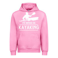 Fuchsia Pink kayaking t  shirt i' d rather be at the lake kayaking t  shirt Urban Hoodie - linhVisuals