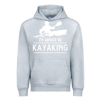 Heather Grey kayaking t  shirt i' d rather be at the lake kayaking t  shirt Urban Hoodie - linhVisuals