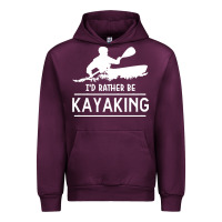 Mauve Wine kayaking t  shirt i' d rather be at the lake kayaking t  shirt Urban Hoodie - linhVisuals
