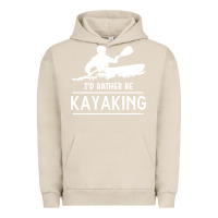 Pigment French Oak kayaking t  shirt i' d rather be at the lake kayaking t  shirt Urban Hoodie - linhVisuals
