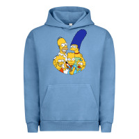 Pigment Pebble Blue simpson Urban Hoodie - linhVisuals