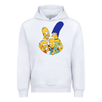 White simpson Urban Hoodie - linhVisuals
