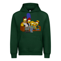 Forest Green simpson family Urban Hoodie - linhVisuals