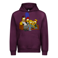 Mauve Wine simpson family Urban Hoodie - linhVisuals