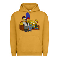 Pigment Peanut Butter simpson family Urban Hoodie - linhVisuals