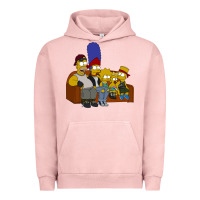 Pigment Salmon simpson family Urban Hoodie - linhVisuals