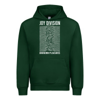 Forest Green JOY DIVISION - UNKNOWN PLEASURES Urban Hoodie - linhVisuals