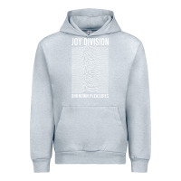 Heather Grey JOY DIVISION - UNKNOWN PLEASURES Urban Hoodie - linhVisuals