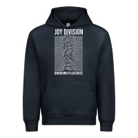 Navy JOY DIVISION - UNKNOWN PLEASURES Urban Hoodie - linhVisuals