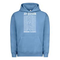 Pigment Pebble Blue JOY DIVISION - UNKNOWN PLEASURES Urban Hoodie - linhVisuals