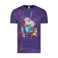 Cloud Purple Nurse frappe coffee Vintage Tee - FaDigitalArtStudio