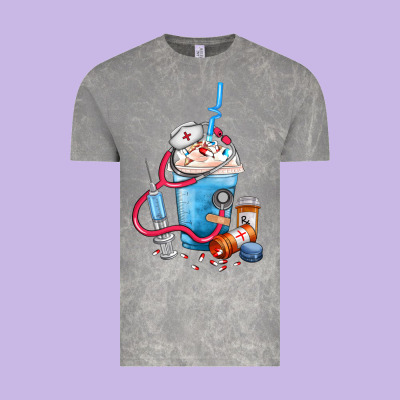 Nurse Frappe Coffee Vintage Tee Designed By Fadigitalartstudio