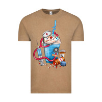 Vintage Coffee Nurse frappe coffee Vintage Tee - FaDigitalArtStudio