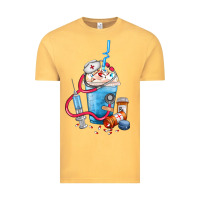 Vintage Mustard Nurse frappe coffee Vintage Tee - FaDigitalArtStudio