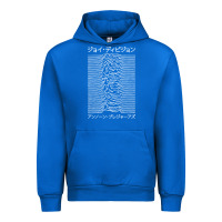Cobalt JOY DIVISION - UNKNOWN PLEASURES - JAPANESE Urban Hoodie - linhVisuals