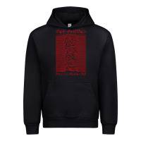 Black JOY DIVISION - UNKNOWN PLEASURES - JAPANESE Urban Hoodie - linhVisuals