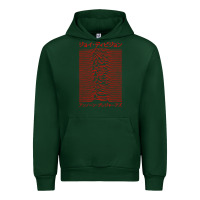 Forest Green JOY DIVISION - UNKNOWN PLEASURES - JAPANESE Urban Hoodie - linhVisuals