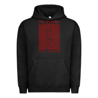 Pigment Black JOY DIVISION - UNKNOWN PLEASURES - JAPANESE Urban Hoodie - linhVisuals