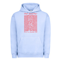 Pigment Grape Ice JOY DIVISION - UNKNOWN PLEASURES - JAPANESE Urban Hoodie - linhVisuals
