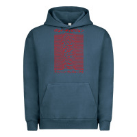 Pigment Midnight Navy JOY DIVISION - UNKNOWN PLEASURES - JAPANESE Urban Hoodie - linhVisuals